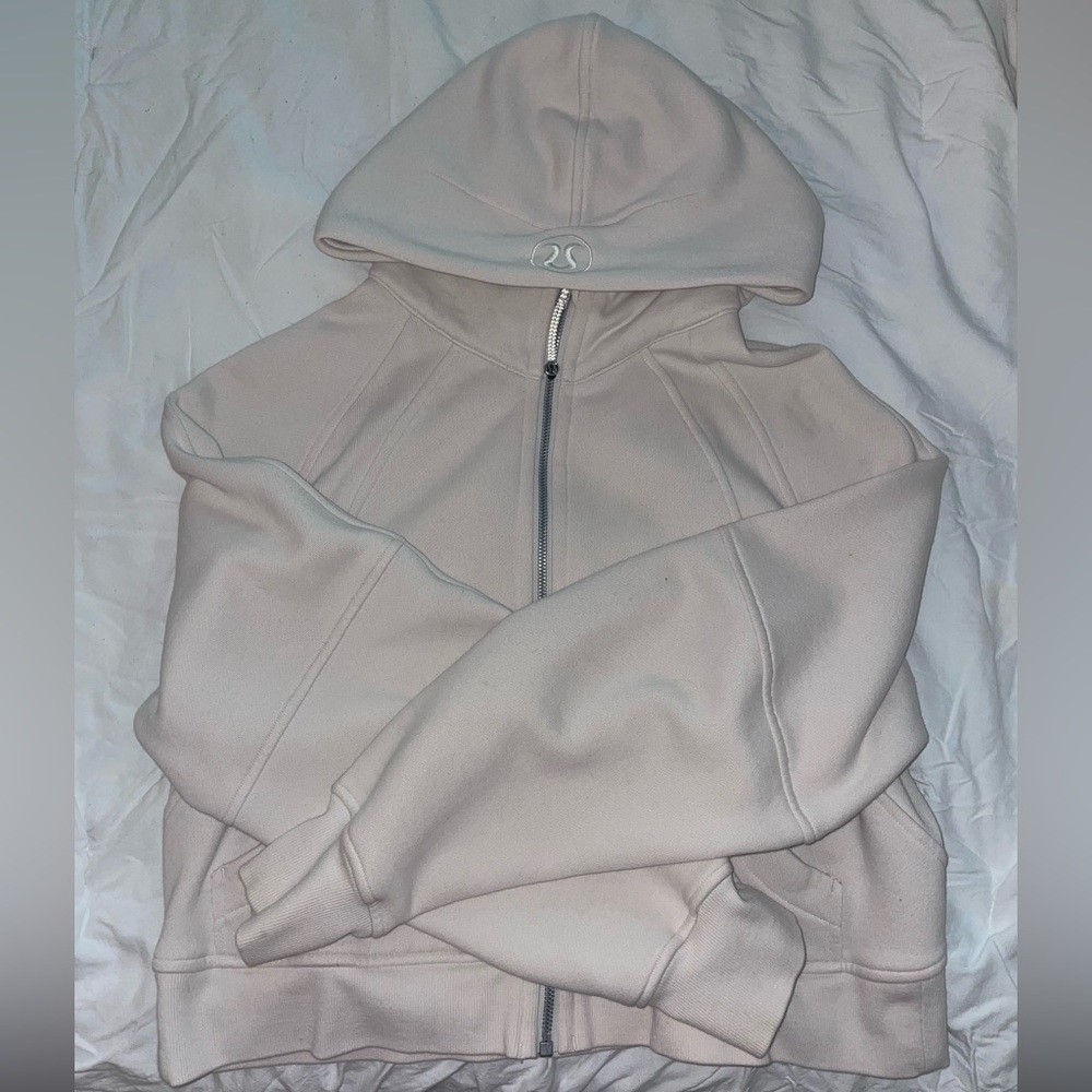 Lululemon Scuba Oversized Full-Zip Hoodie White Opal